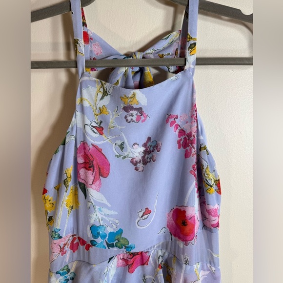 Rachelle Roy floral maxi, ruffles great movement semi sheer at waist size 0 - Picture 10 of 11